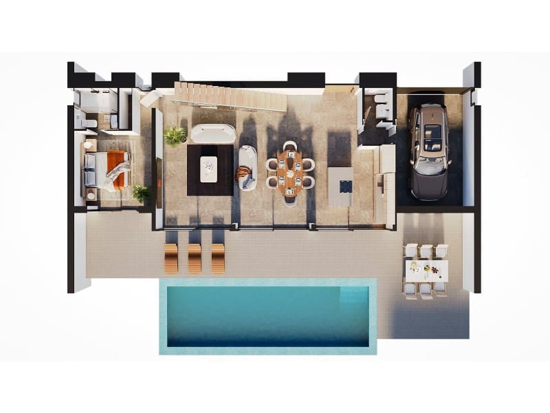 3 makuuhuone Huvila myytävänä paikassa Calpe / Calp mukana 
autotalli - 1 099 000 € (Ref: 9611401)