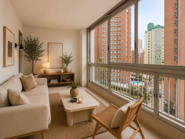 1 makuuhuone Huoneisto myytävänä paikassa Benidorm mukana uima-altaan 
autotalli - 160 000 € (Ref: 10057962)