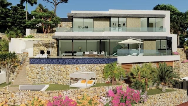 4 Zimmer Villa zu verkaufen in Calpe / Calp mit Pool Garage - 1.550.000 € (Ref: 7892982)