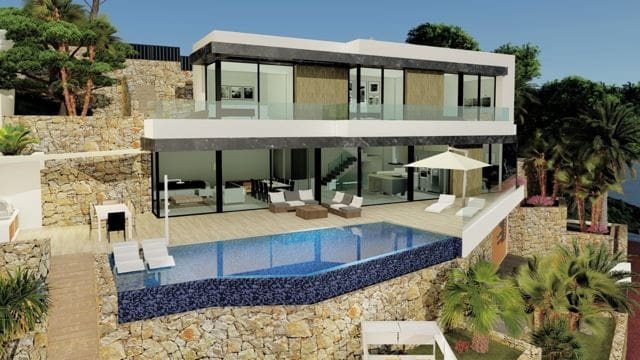 4 Zimmer Villa zu verkaufen in Calpe / Calp mit Pool Garage - 1.550.000 € (Ref: 7892982)