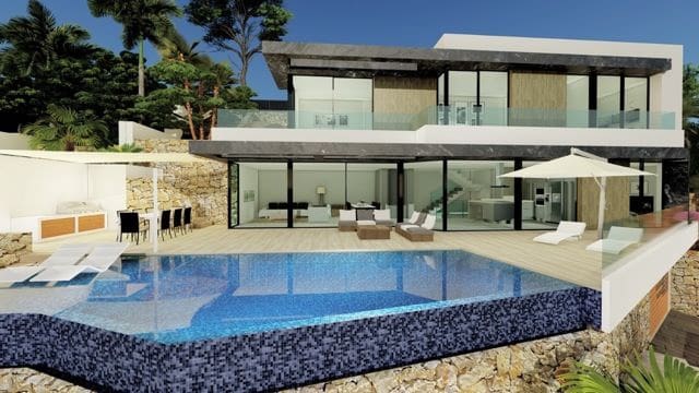 4 Zimmer Villa zu verkaufen in Calpe / Calp mit Pool Garage - 1.550.000 € (Ref: 7892982)