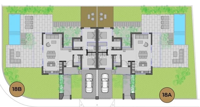 2 soveværelse Semi-Rækkehus til salg i El Campello med swimmingpool garage - € 540.000 (Ref: 9219713)