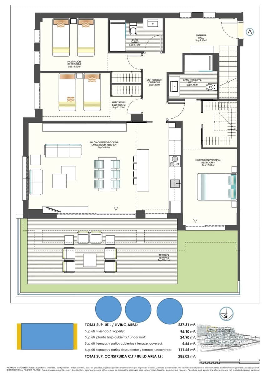 4 quarto Apartamento para venda em Finestrat com piscina garagem - 725 000 € (Ref: 9811214)