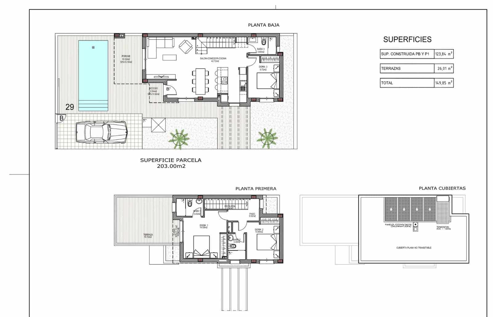 3 soveværelse Villa til salg i Polop med swimmingpool garage - € 489.000 (Ref: 9928711)