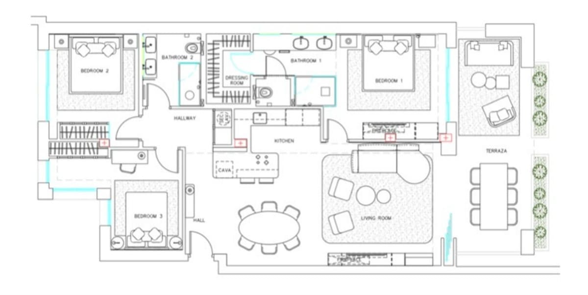 3 camera da letto Appartamento in vendita in New Golden Mile con piscina garage - 1.895.000 € (Rif: 9784926)