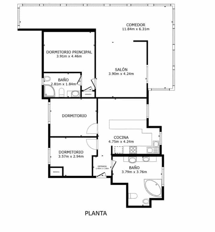 Apartamento de 3 habitaciones en Benidorm en venta - 535.000 € (Ref: 8799678)
