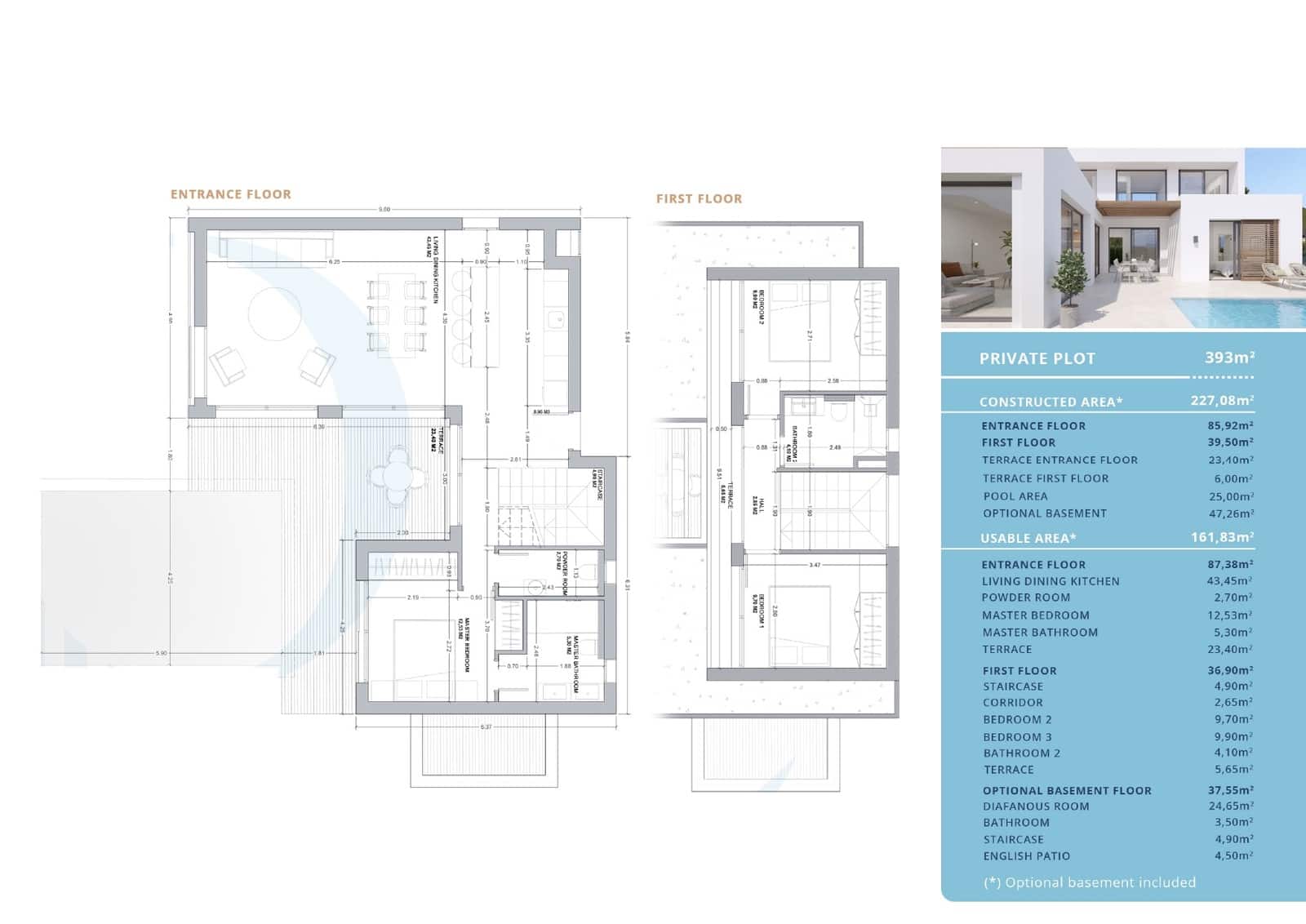 3 makuuhuone Huvila myytävänä paikassa Alfaz del Pi / L'Alfas del Pi mukana uima-altaan 
autotalli - 615 000 € (Ref: 8863670)