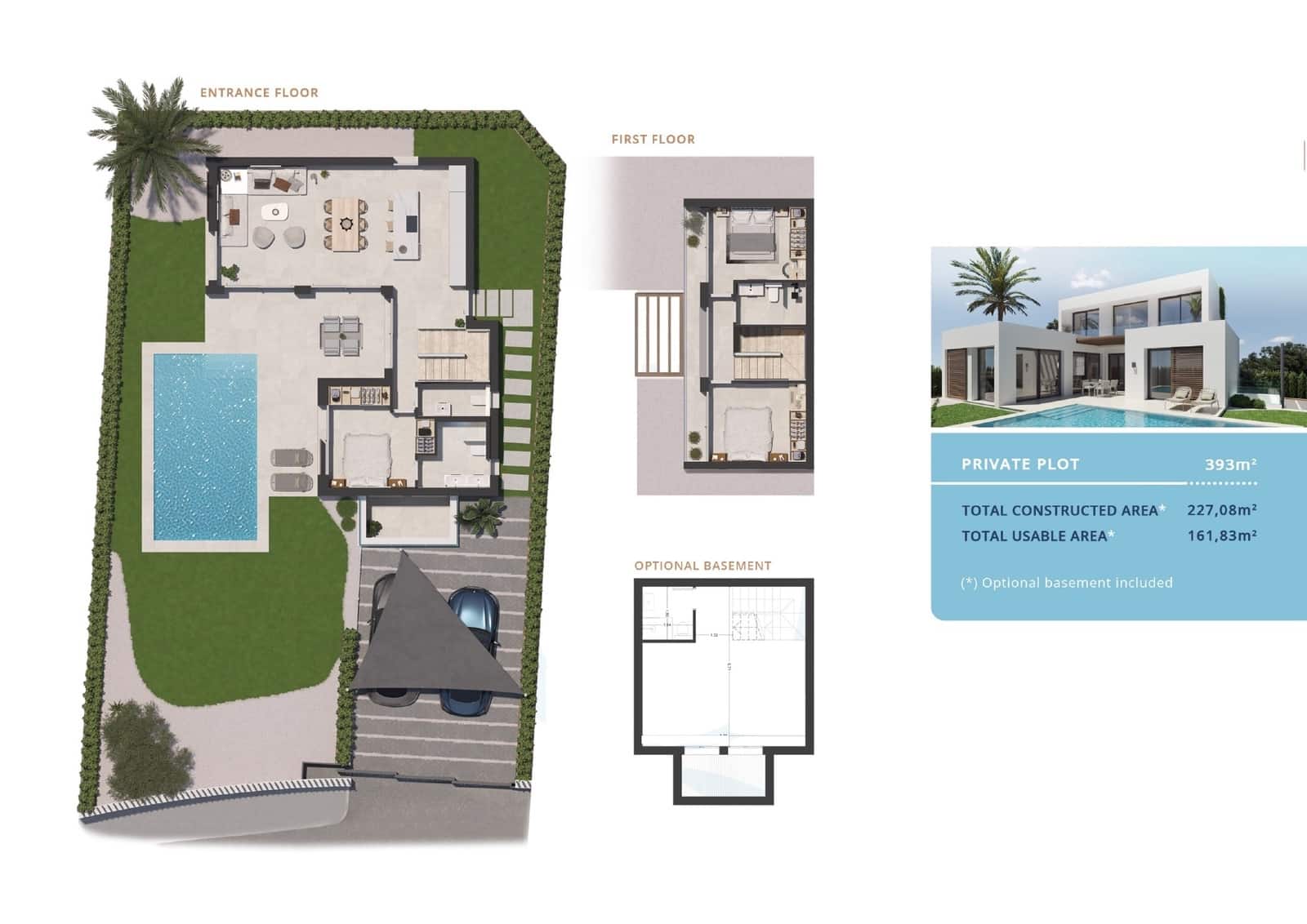 3 makuuhuone Huvila myytävänä paikassa Alfaz del Pi / L'Alfas del Pi mukana uima-altaan 
autotalli - 615 000 € (Ref: 8863670)