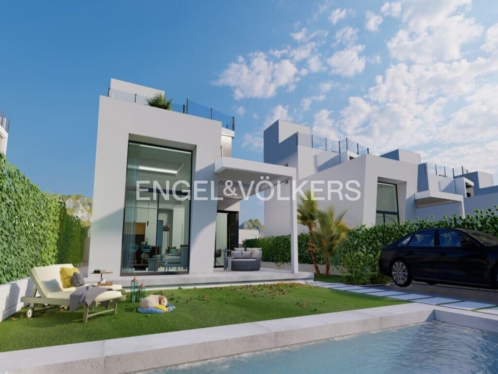 3 makuuhuone Huvila myytävänä paikassa Finestrat mukana uima-altaan 
autotalli - 549 000 € (Ref: 8866516)