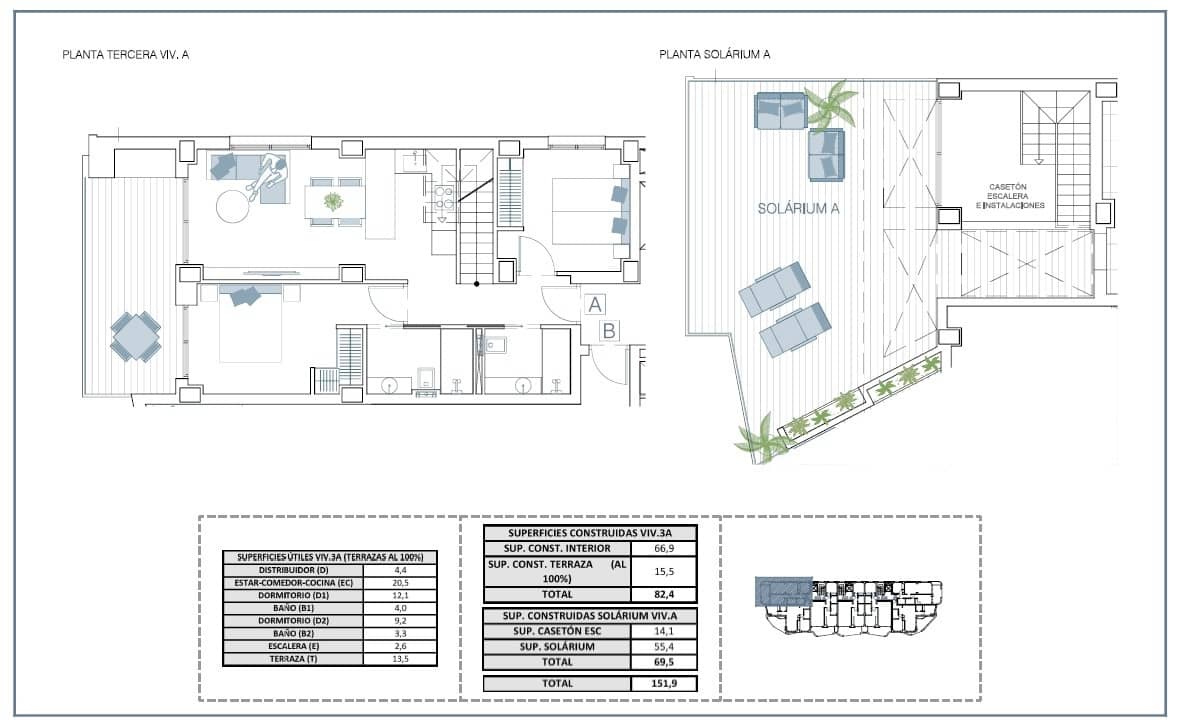 2 quarto Penthouse para venda em La Villajoyosa / Vila Joiosa com piscina garagem - 580 000 € (Ref: 9003721)