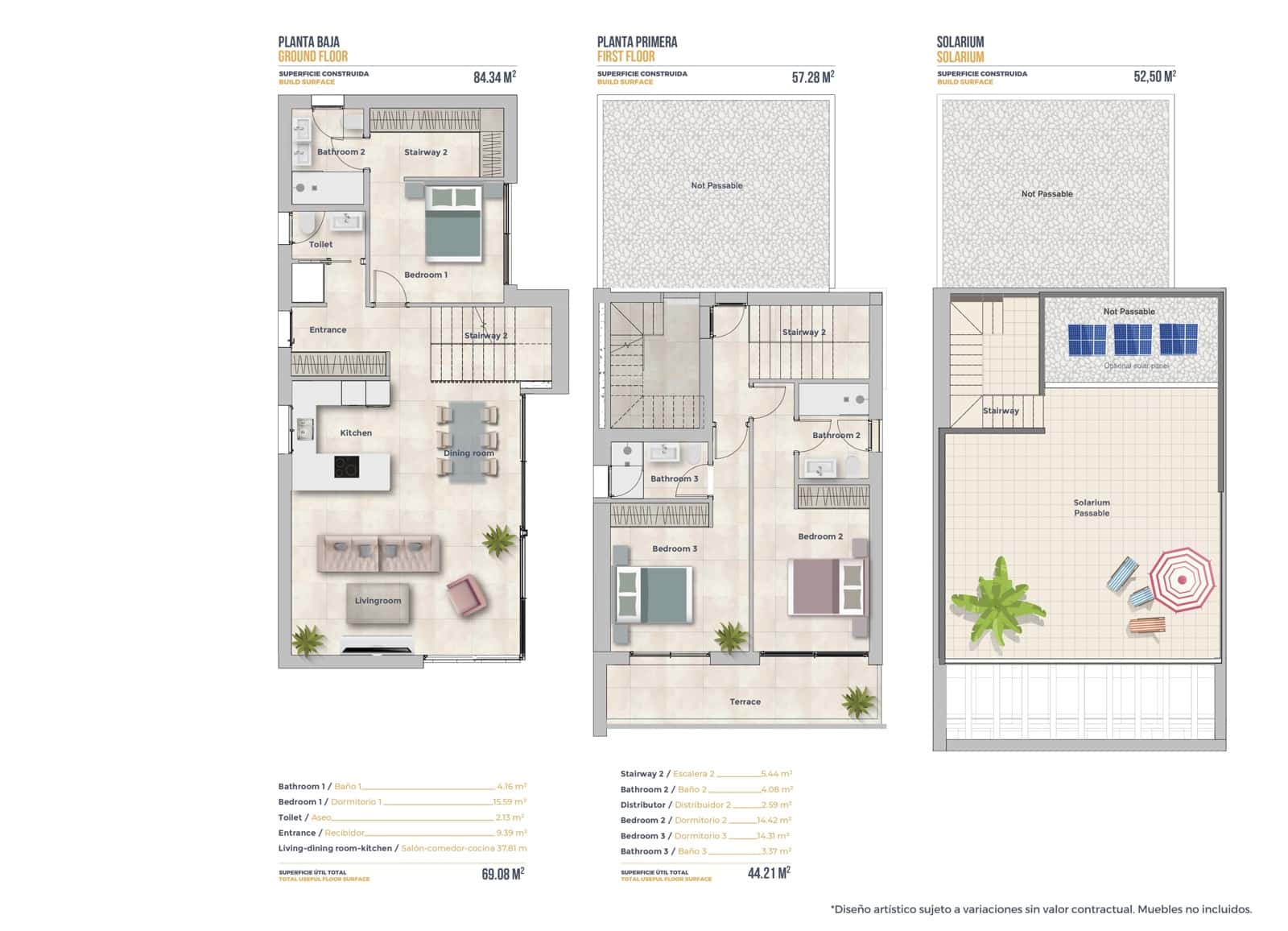3 makuuhuone Huvila myytävänä paikassa Finestrat mukana uima-altaan 
autotalli - 495 000 € (Ref: 9046362)