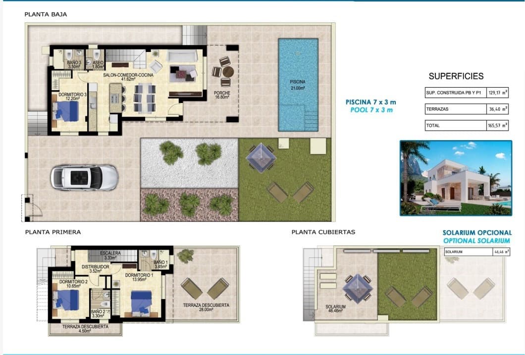 3 bedroom Villa for sale in Polop with pool garage - € 598,000 (Ref: 9109227)