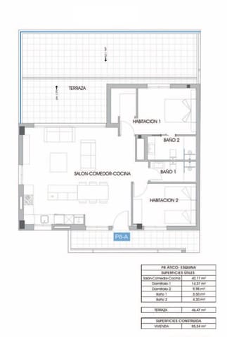 2 bedroom Penthouse for sale in Cala de Finestrat, Finestrat with pool garage - € 550,000 (Ref: 9109229)
