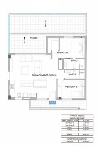 2 sovrum Takvåning till salu i Cala de Finestrat, Finestrat med pool garage - 550 000 € (Ref: 9109229)
