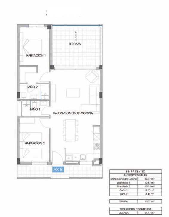 2 soveværelse Lejlighed til salg i Cala de Finestrat med swimmingpool garage - € 349.000 (Ref: 9109231)