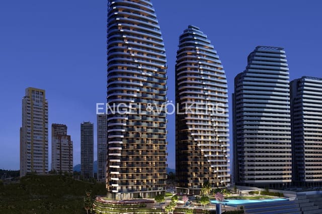 2 chambre Appartement à vendre à Juzgados - Plaza de Toros, Benidorm avec piscine garage - 610 000 € (Ref: 9289388)