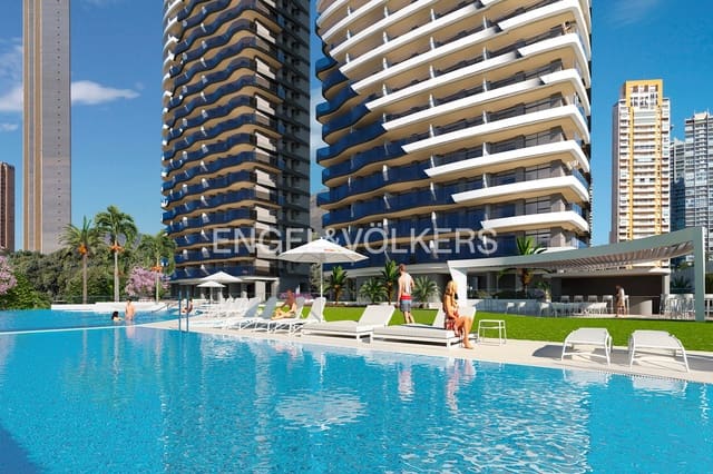 2 chambre Appartement à vendre à Juzgados - Plaza de Toros, Benidorm avec piscine garage - 610 000 € (Ref: 9289388)
