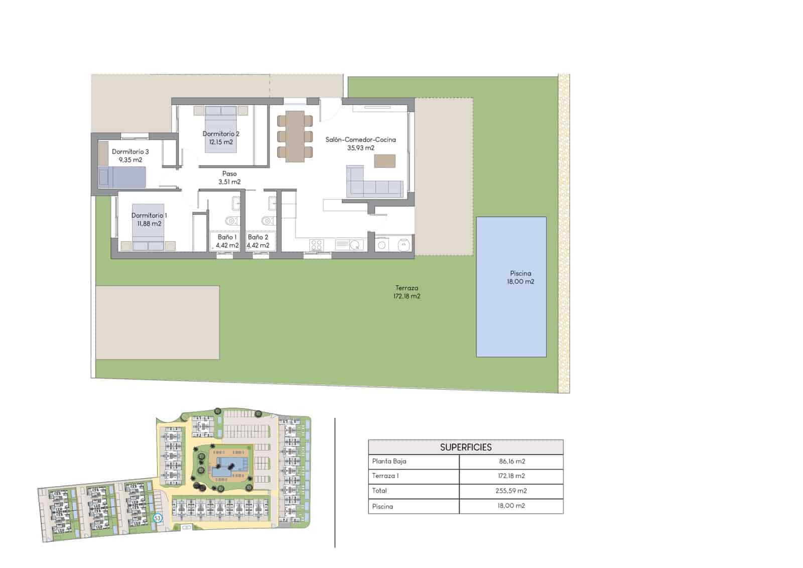 Apartamento de 3 habitaciones en Finestrat en venta con piscina garaje - 389.900 € (Ref: 9307261)