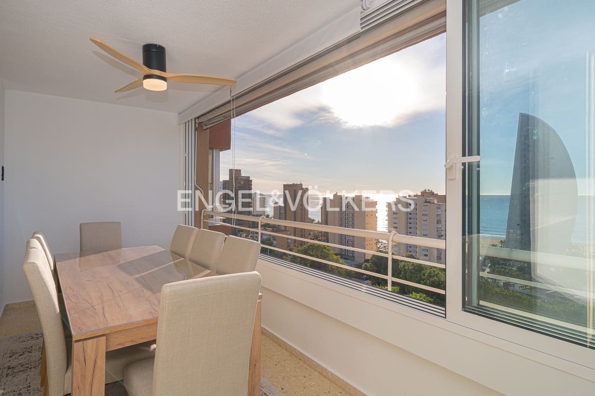 3 quarto Apartamento para arrendar em Benidorm com piscina garagem - 1 800 € (Ref: 9614445)