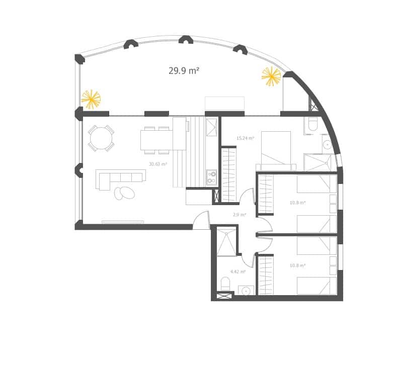 3 chambre Appartement à vendre à La Villajoyosa / Vila Joiosa avec piscine garage - 575 000 € (Ref: 9654325)