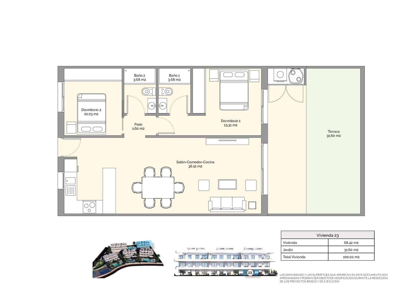 2 camera da letto Appartamento in vendita in Finestrat con piscina garage - 359.900 € (Rif: 9671275)