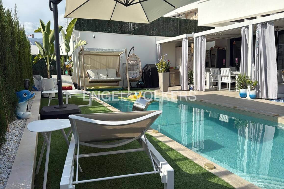 4 soverom Villa til leie i Finestrat med svømmebasseng garasje - € 4 500 (Ref: 9677905)