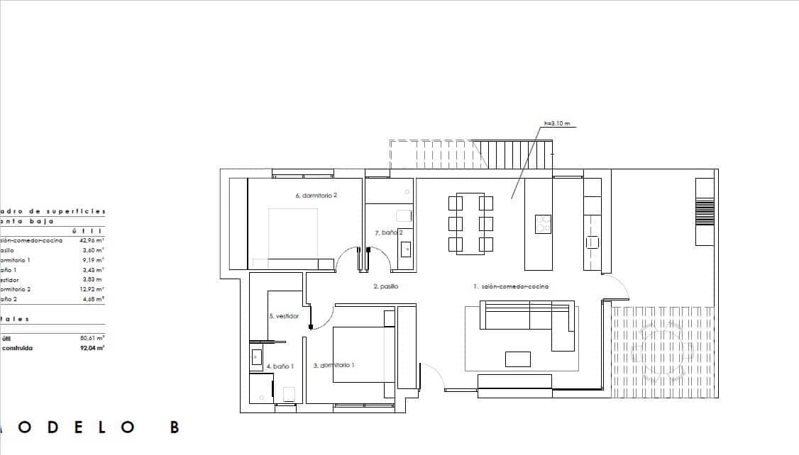 Chalet de 3 habitaciones en Finestrat en venta con piscina garaje - 540.000 € (Ref: 9832317)