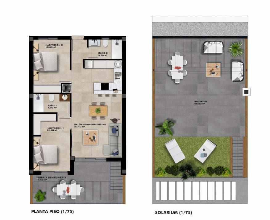 2 sypialnia Apartament na sprzedaż w Finestrat z basenem garażem - 370 000 € (Ref: 9928360)