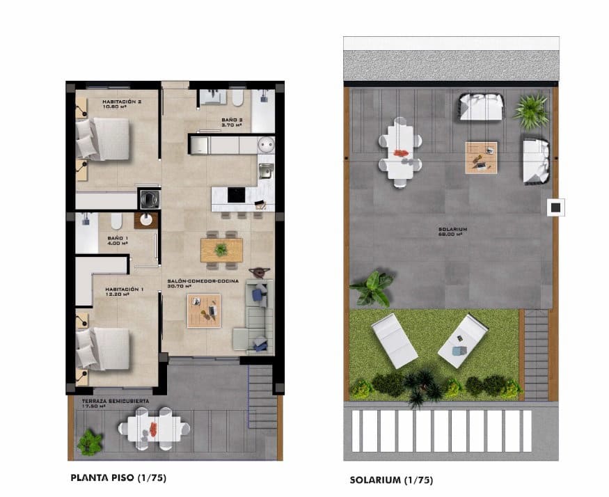 2 soverom Leilighet til salgs i Finestrat med svømmebasseng garasje - € 355 000 (Ref: 9928360)