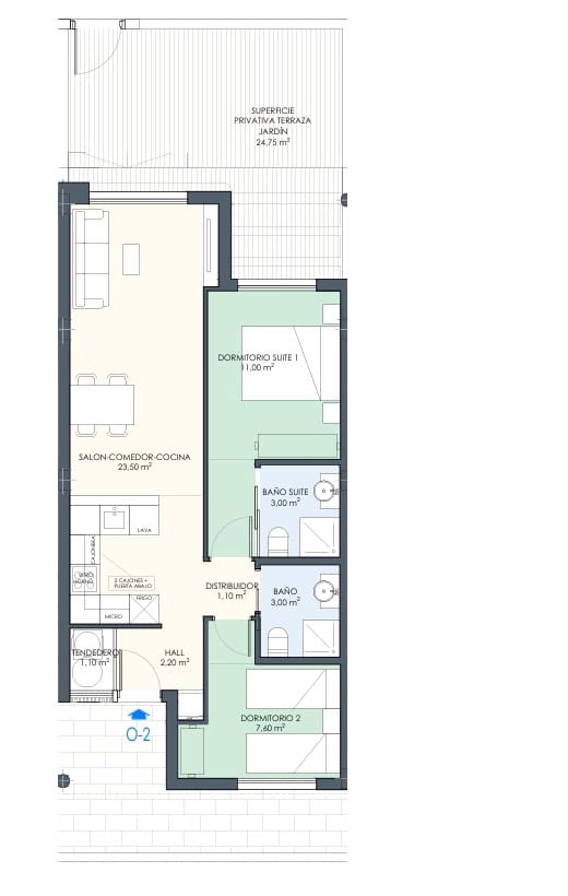 2 bedroom Apartment for sale in Torre de la Horadada with pool - € 334,000 (Ref: 10054339)
