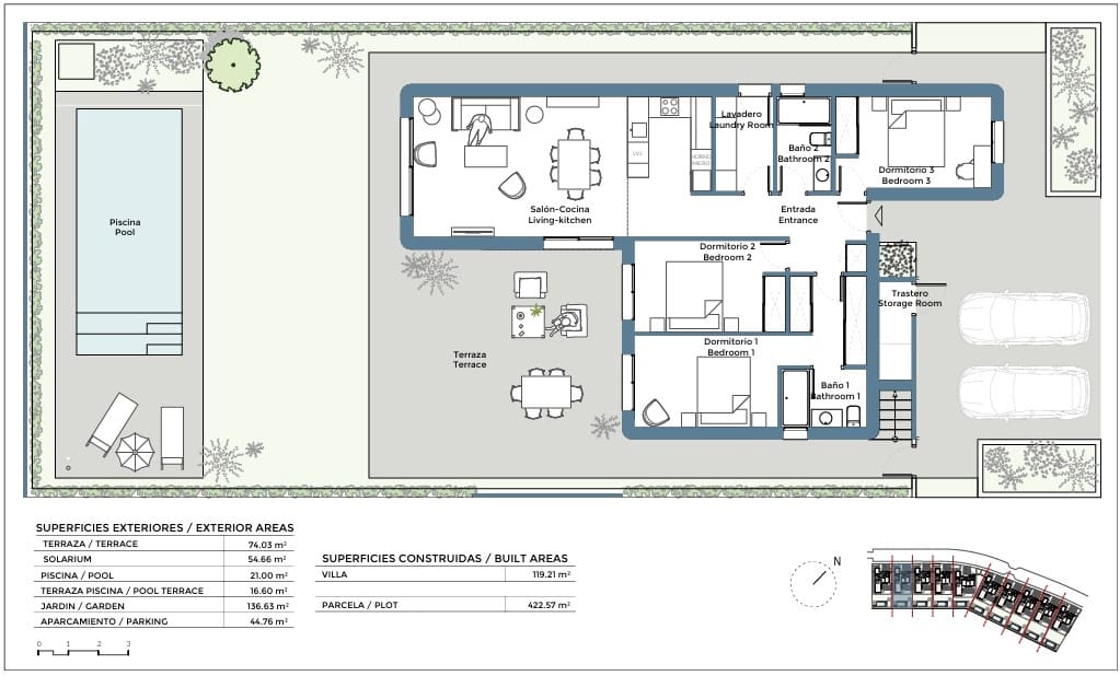 3 sovrum Villa till salu i Corvera med pool garage - 482 000 € (Ref: 10117151)