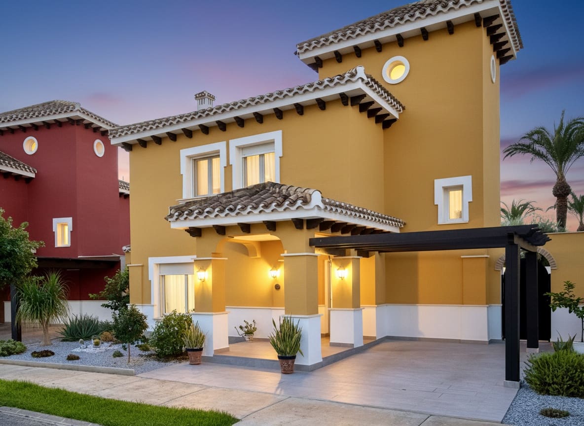 3 makuuhuone Huvila myytävänä paikassa Mar Menor Golf Resort mukana uima-altaan 
autotalli - 525 000 € (Ref: 10163559)