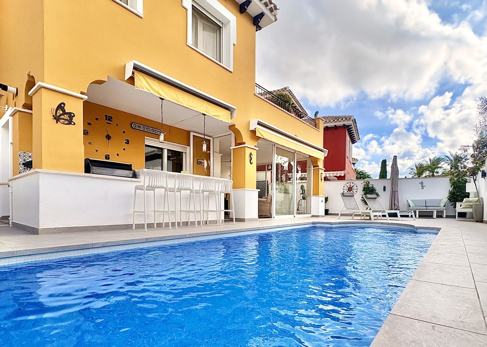 3 makuuhuone Huvila myytävänä paikassa Mar Menor Golf Resort mukana uima-altaan 
autotalli - 525 000 € (Ref: 10163559)