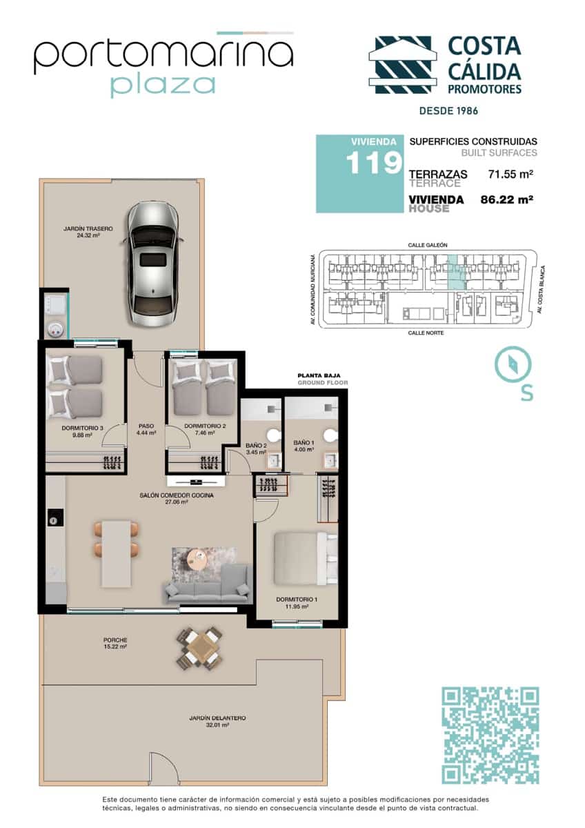 3 Zimmer Apartment zu verkaufen in Torre de la Horadada - 379.950 € (Ref: 8895870)