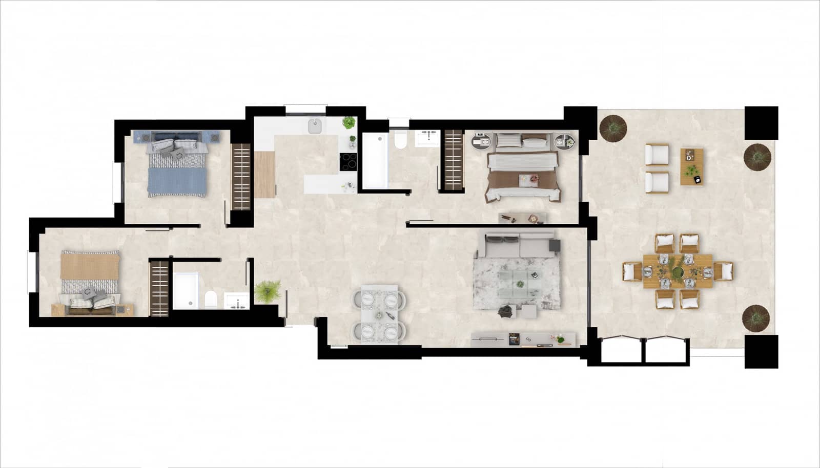 3 sovrum Lägenhet till salu i Casares med pool garage - 360 000 € (Ref: 7752065)