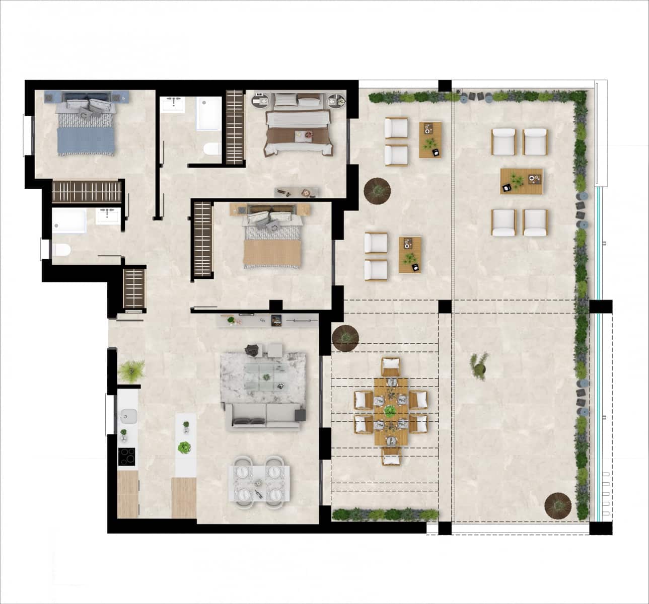 2 chambre Appartement à vendre à Casares avec piscine garage - 545 000 € (Ref: 7752066)