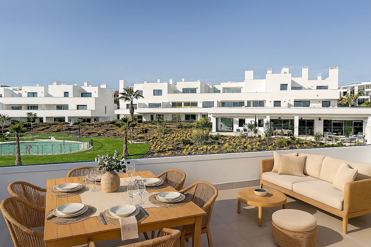 2 chambre Appartement à vendre à Estepona avec piscine garage - 425 000 € (Ref: 9440143)