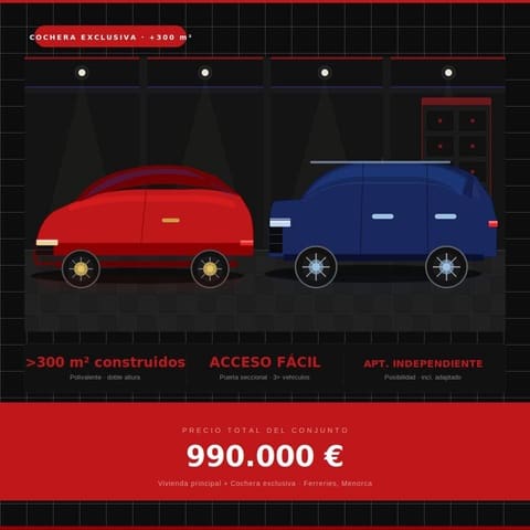 4 makuuhuone Huvila myytävänä paikassa Ferreries mukana 
autotalli - 990 000 € (Ref: 9951057)