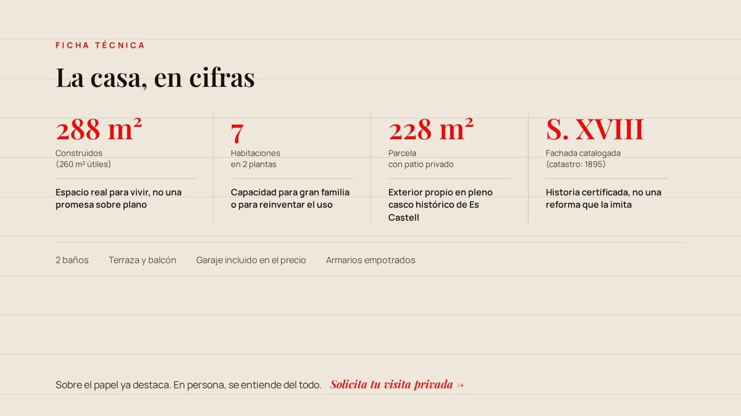 7 quarto Moradia para venda em Es Castell com garagem - 780 000 € (Ref: 9956363)