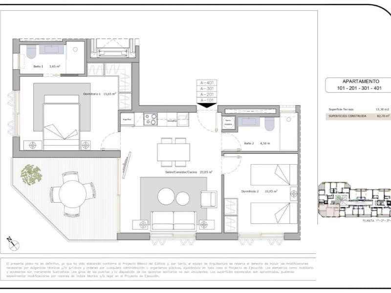 2 bedroom Apartment for sale in Lo Pagan with pool garage - € 248,900 (Ref: 10006638)