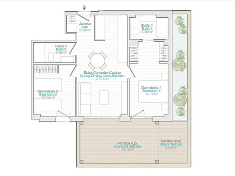 3 soveværelse Semi-Rækkehus til salg i El Vergel / Verger med swimmingpool - € 505.000 (Ref: 10006660)