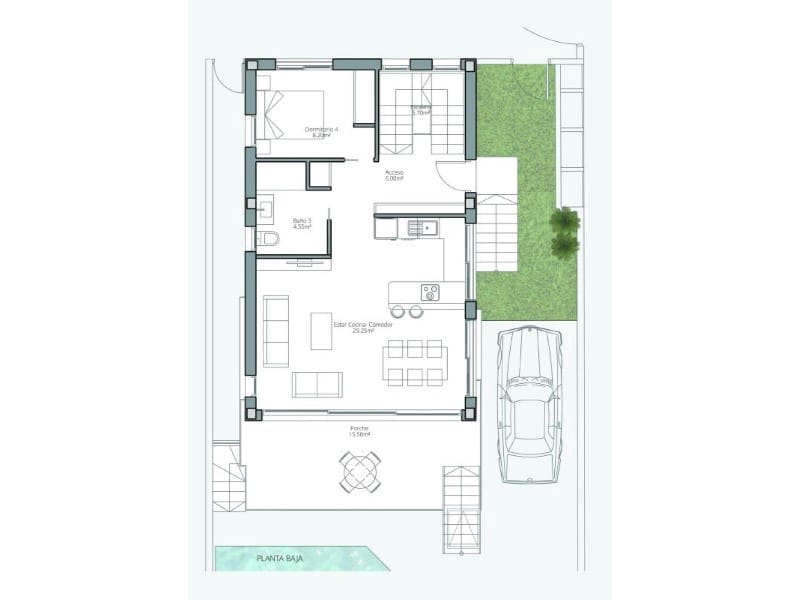 4 makuuhuone Huvila myytävänä paikassa La Mata mukana uima-altaan - 820 000 € (Ref: 10009087)
