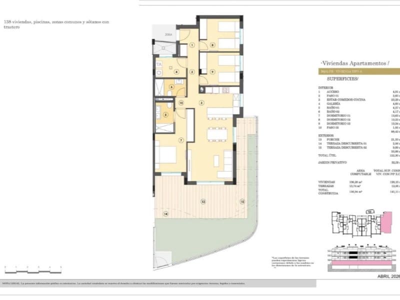 2 soveværelse Lejlighed til salg i Finestrat med swimmingpool garage - € 375.000 (Ref: 10011450)