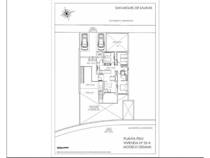 3 soveværelse Bungalow til salg i San Miguel de Salinas med swimmingpool - € 415.000 (Ref: 10024055)