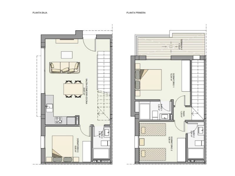 3 makuuhuone Paritalo myytävänä paikassa Gran Alacant mukana uima-altaan - 350 000 € (Ref: 10028127)