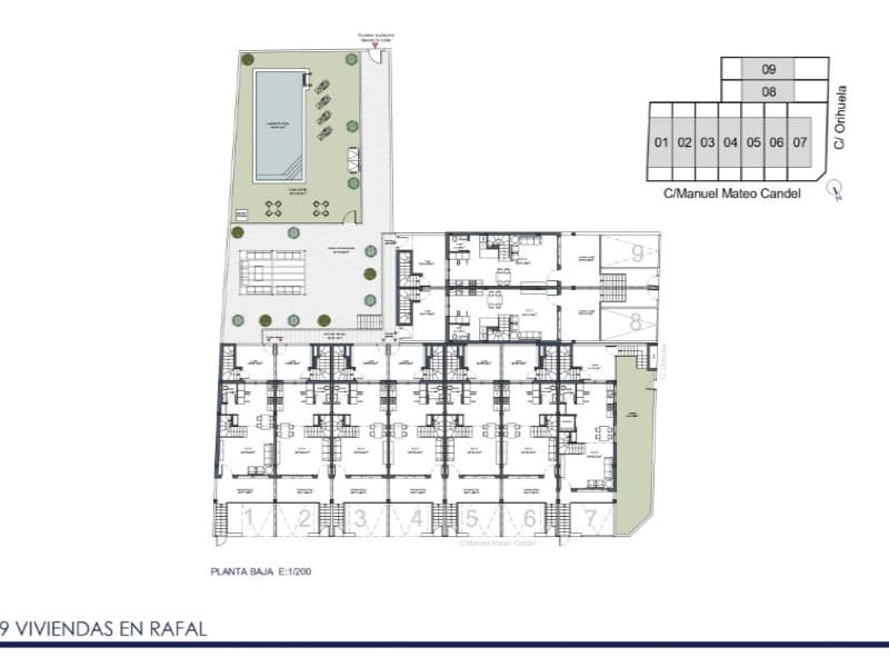 Pareado de 4 habitaciones en Rafal en venta con piscina - 269.000 € (Ref: 10038931)