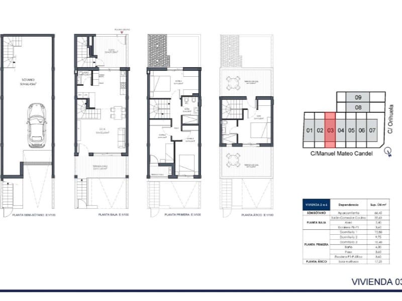 Pareado de 4 habitaciones en Rafal en venta con piscina - 269.000 € (Ref: 10038931)