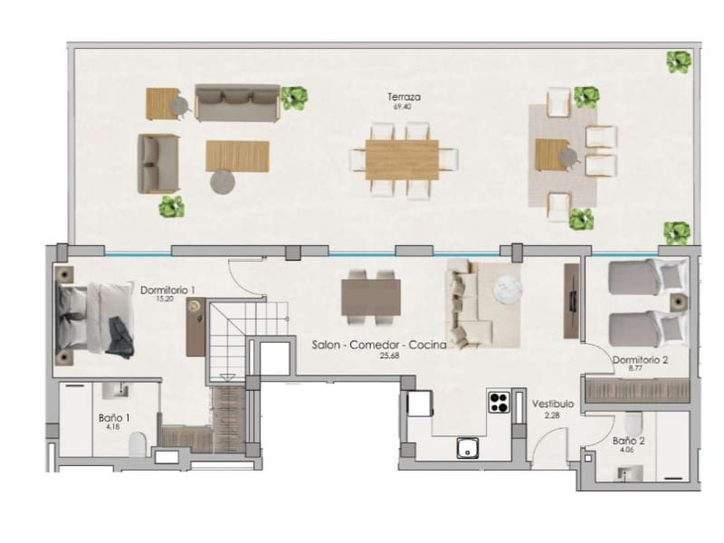 2 camera da letto Appartamento in vendita in Santa Pola con piscina - 330.000 € (Rif: 10041014)