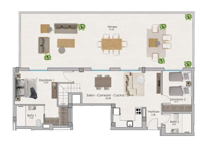 2 camera da letto Appartamento in vendita in Norte, Santa Pola con piscina - 330.000 € (Rif: 10041014)