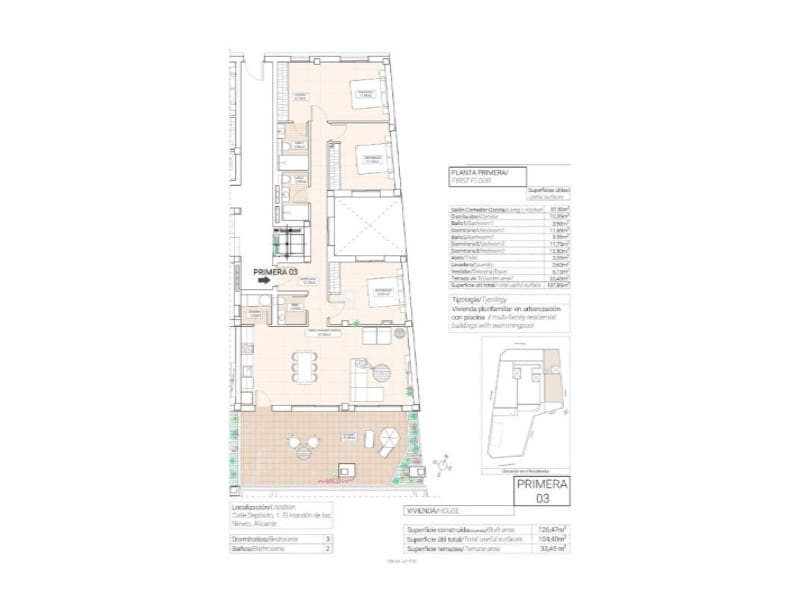 2 bedroom Apartment for sale in Hondon de las Nieves with pool garage - € 240,000 (Ref: 10041024)